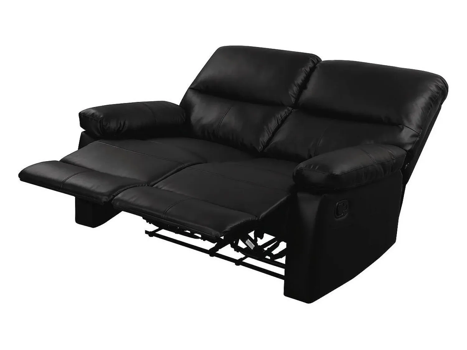 Sofá|Habitat et jardin Sofá relaxante "Lincoln" - 147 x 89 x 103 cm - 2 lugares - Preto