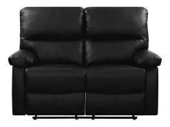 Sofá|Habitat et jardin Sofá relaxante "Lincoln" - 147 x 89 x 103 cm - 2 lugares - Preto