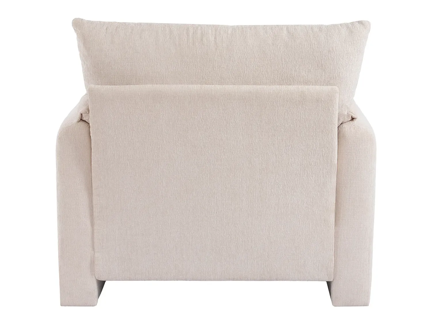 Sofá| Sofá reto - Sofá com braços e encosto - Chenille - para sala de estar e quarto Bege