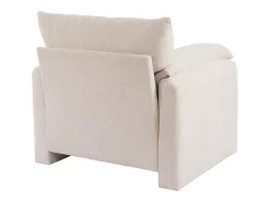 Sofá| Sofá reto - Sofá com braços e encosto - Chenille - para sala de estar e quarto Bege