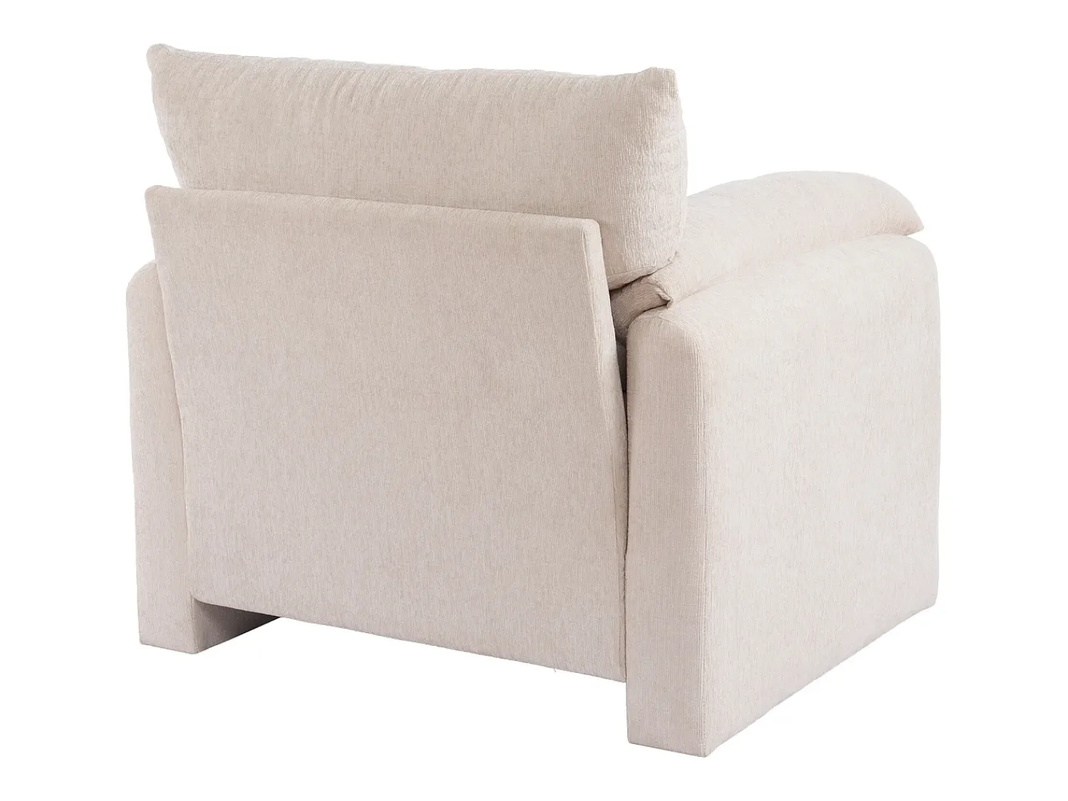 Sofá| Sofá reto - Sofá com braços e encosto - Chenille - para sala de estar e quarto Bege