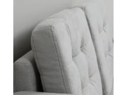 Sofá*Hauss Spole Sofá reto de 2 lugares em veludo cinza com armazenamento integrado - 117x62x78cm Cinzento