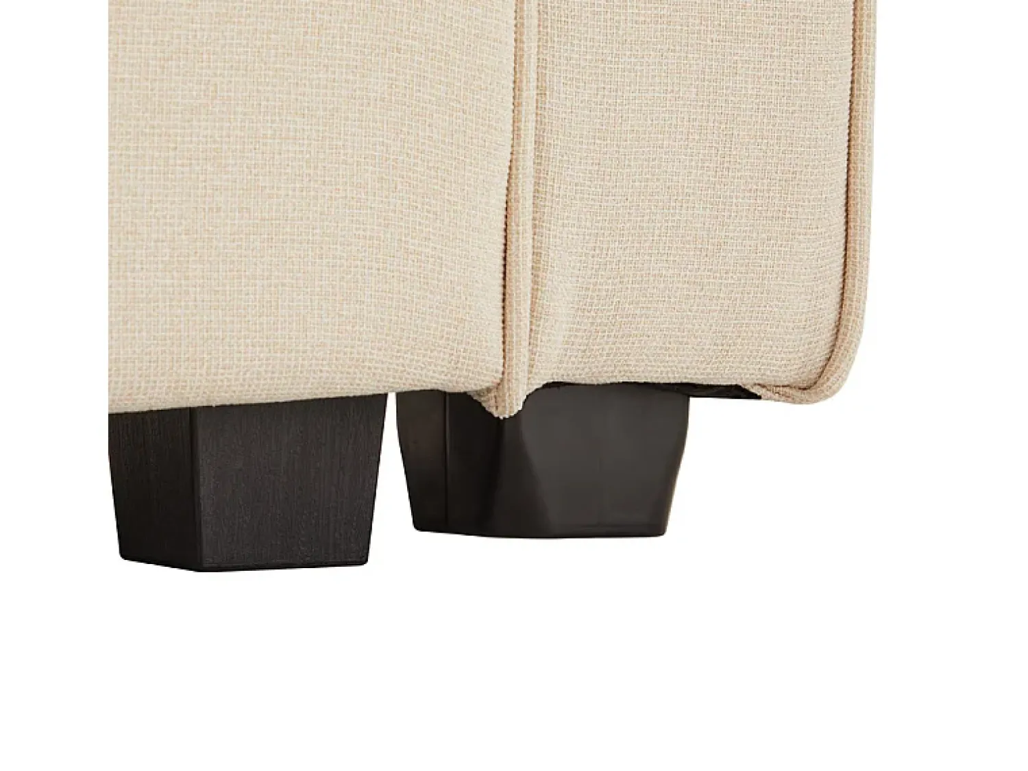 Best DripeX Sofá reto em linho - 4 lugares - com bolsos nos braços e 4 almofadas - 264x83x87cm Bege