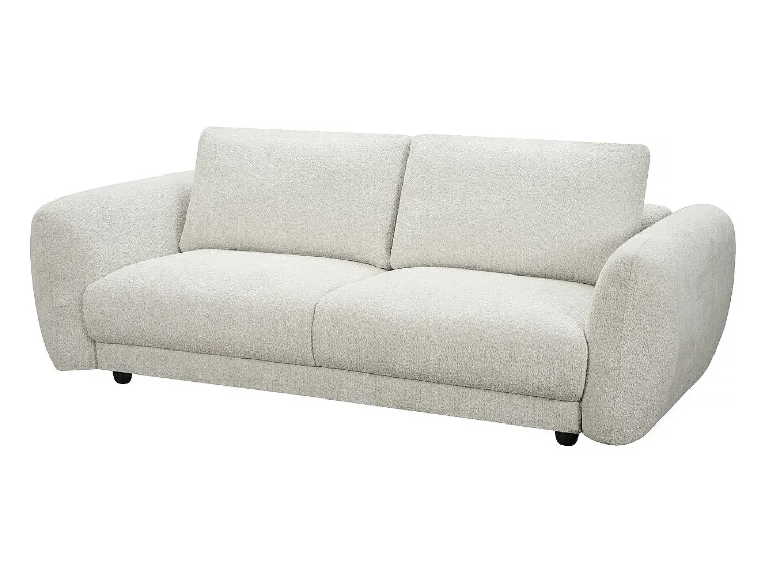 Sofá|Habitat et jardin Sofá reto em tecido chenille "Saint Germain S" - 3 lugares - Bege