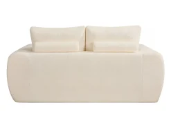 Sofá|Habitat et jardin Sofá reto "Léonie" em tecido bolha - 2 lugares - Bege Branco