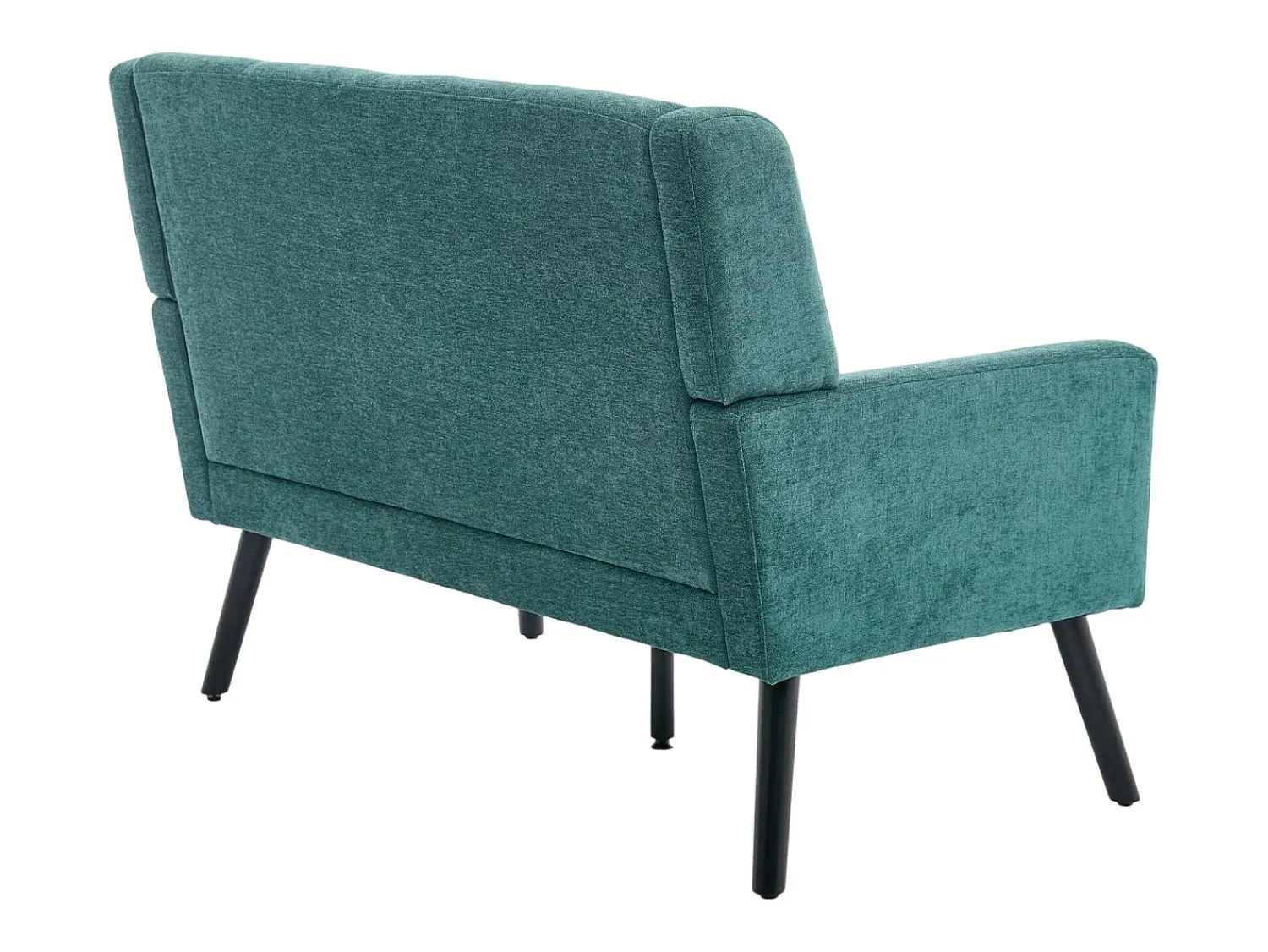 Hauss Spole Sofá retro de 2 lugares em linho - Pés em madeira antiderrapantes - Ideal para sala de estar, quarto e escritório.^ Sofá