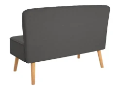 vidaxl Sofá tecido 117x55,5x77 -escuro^ Sofá