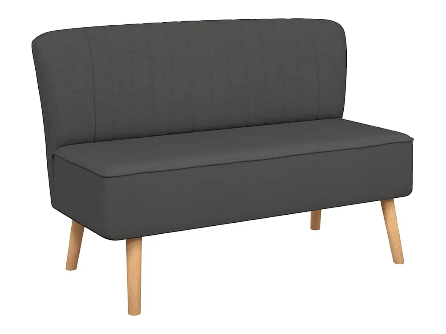 vidaxl Sofá tecido 117x55,5x77 -escuro^ Sofá
