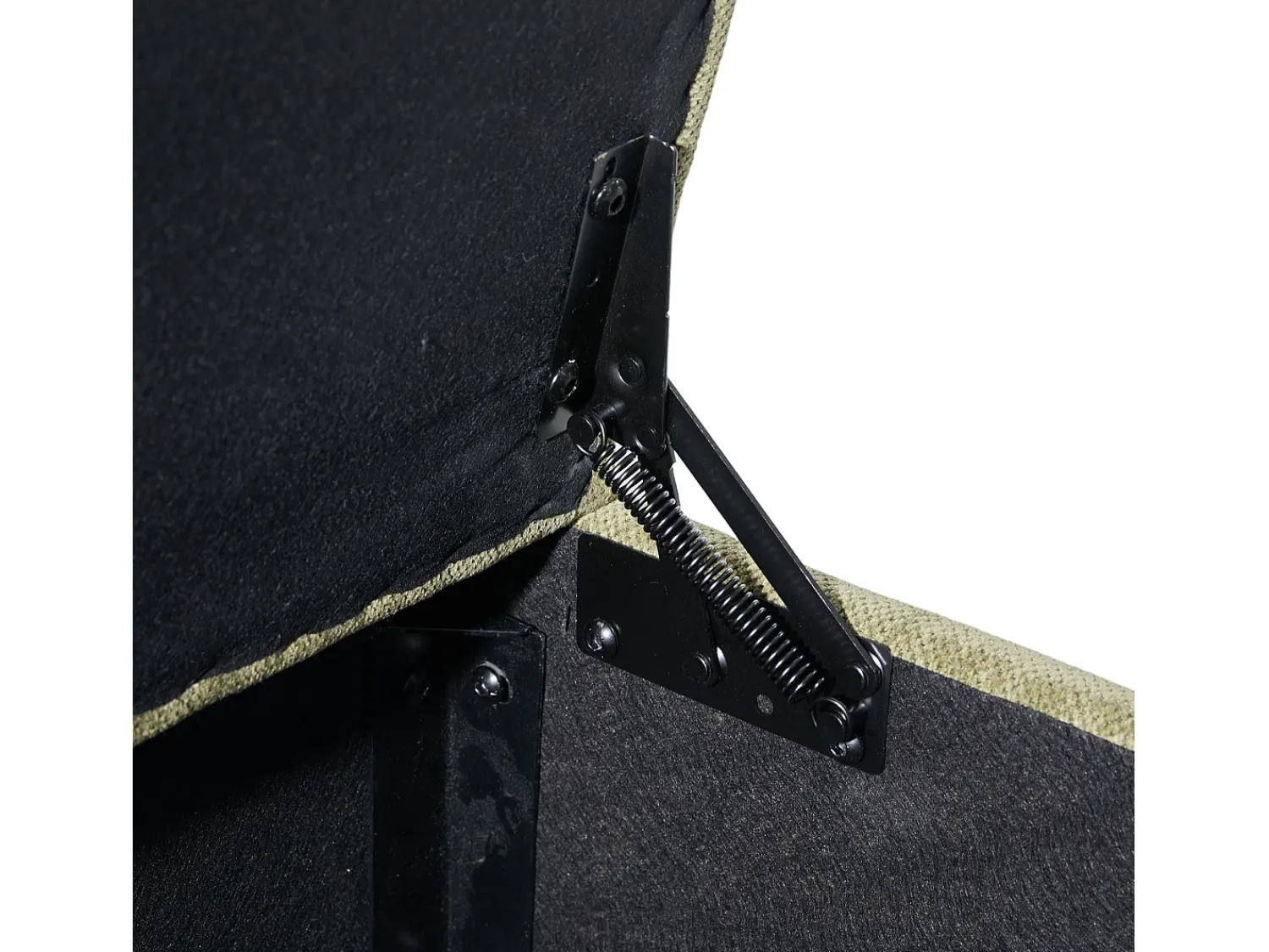 Sofá com bolsos laterais e apoio para os pés - Chenille - para sala de estar e quarto^ Sofá