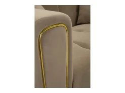 Sofá* Sofá VKH41, Castanho, 81x155x71 cm, Kendra Home Cinzento