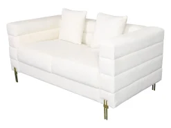 Sofá* Sofá 160x80x85 cm écru nua n49-1 Branco