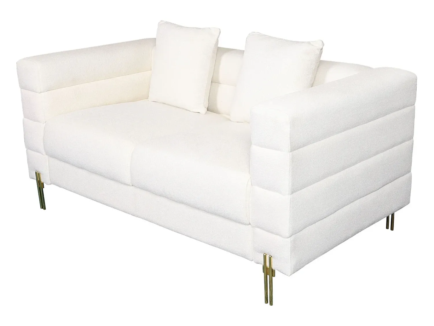 Sofá* Sofá 160x80x85 cm écru nua n49-1 Branco