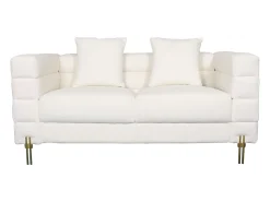 Sofá* Sofá 160x80x85 cm écru nua n49-1 Branco