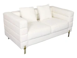 Sofá* Sofá 160x80x85 cm écru nua n49-1 Branco