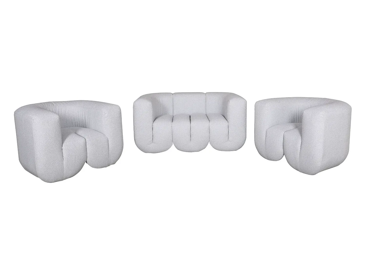 Best Sofá 150x75x85 cm cinza claro nua Cinzento claro / Branco