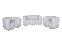 Best Sofá 150x75x85 cm cinza claro nua Cinzento claro / Branco