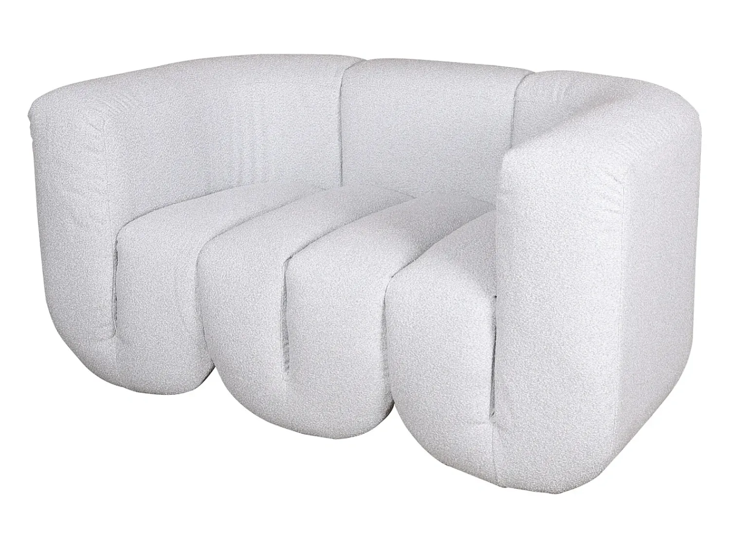 Best Sofá 150x75x85 cm cinza claro nua Cinzento claro / Branco