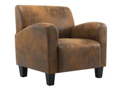 Poltrona|vidaxl Sofá-cadeira 70x69x72 cm Camurça Sintética Castanho