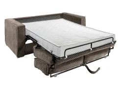 Vente-unique Sofá-cama 140 cm veludo canelado assento memória de forma ripas largas 14 cm LORETO^ Sofá