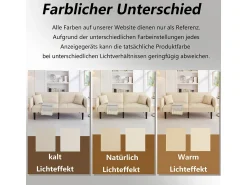 Sofá| Sofá-cama 2 em 1: Dois lugares com revestimento em veludo, dobrável, ideal para espaços pequenos. Bege
