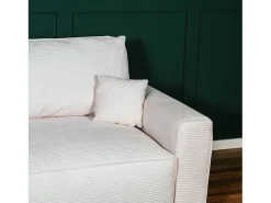 Sofá| Sofá-cama 3 lugares - chaise reversível lado direito/esquerdoche com arrumação integrada (269 x 158 x 96 cm) - LAUREN Bege