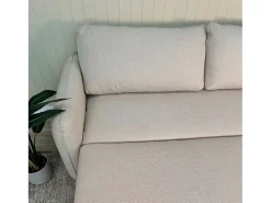 Clearance Sofá-cama 3 lugares com abertura fácil (225 x 140 x 91 cm) - CHLOE Bege