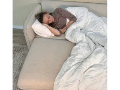 Clearance Sofá-cama 3 lugares com abertura fácil (225 x 140 x 91 cm) - CHLOE Bege