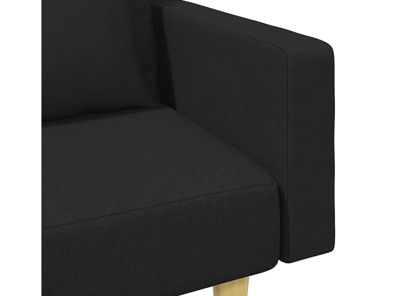vidaxl Sofá-cama 2 lugares c/ almofadas e apoio de pés tecido^ Sofá