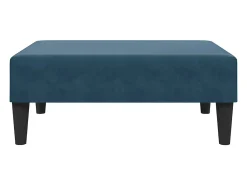 Online vidaxl Sofá-cama 2 lugares c/ apoio de pés veludo Azul