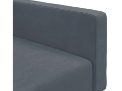 Clearance vidaxl Sofá-cama 2 lugares c/ apoio de pés veludo -escuro Cinzento