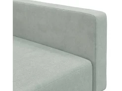 Sofá*vidaxl Sofá-cama 2 lugares c/ apoio de pés veludo -claro Cinzento