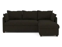 Sofá-cama 3 lugares - chaise longue reversível lado direito/esquerdoche com arrumação integrada (221 x 162 x 85 cm) - ORLANDO^ Sofá