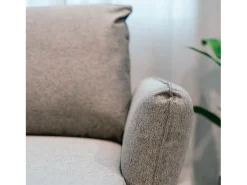 Sofá| Sofá-cama 3 lugares Cinzento Tempestade + chaise longue reversível lado direito/esquerdoche (260,5 x 156 x 92 cm) - TOBY Cinzento claro