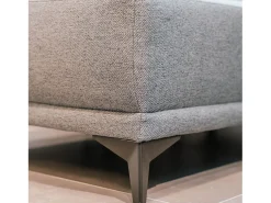 Sofá| Sofá-cama 3 lugares Cinzento Tempestade + chaise longue reversível lado direito/esquerdoche (260,5 x 156 x 92 cm) - TOBY Cinzento claro