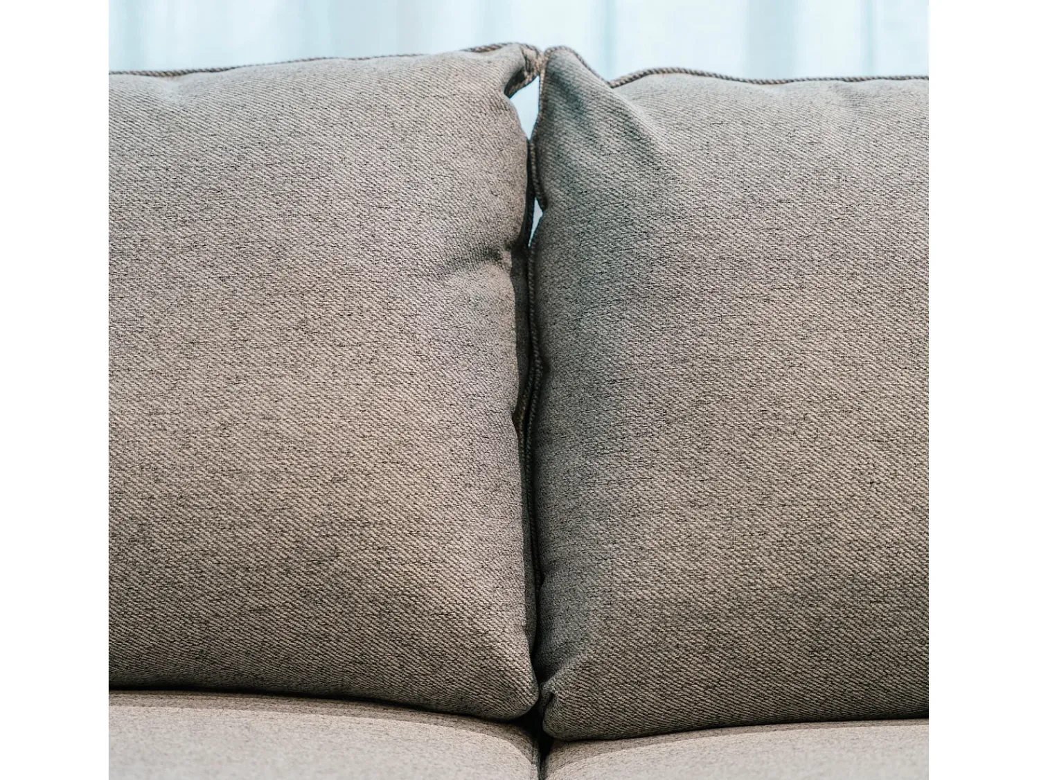 Sofá| Sofá-cama 3 lugares Cinzento Tempestade + chaise longue reversível lado direito/esquerdoche (260,5 x 156 x 92 cm) - TOBY Cinzento claro
