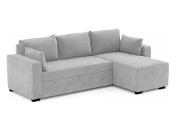 Sofá-cama 3 lugares - chaise longue reversível lado direito/esquerdoche (233 x 140 x 69 cm) - LEAH^ Sofá