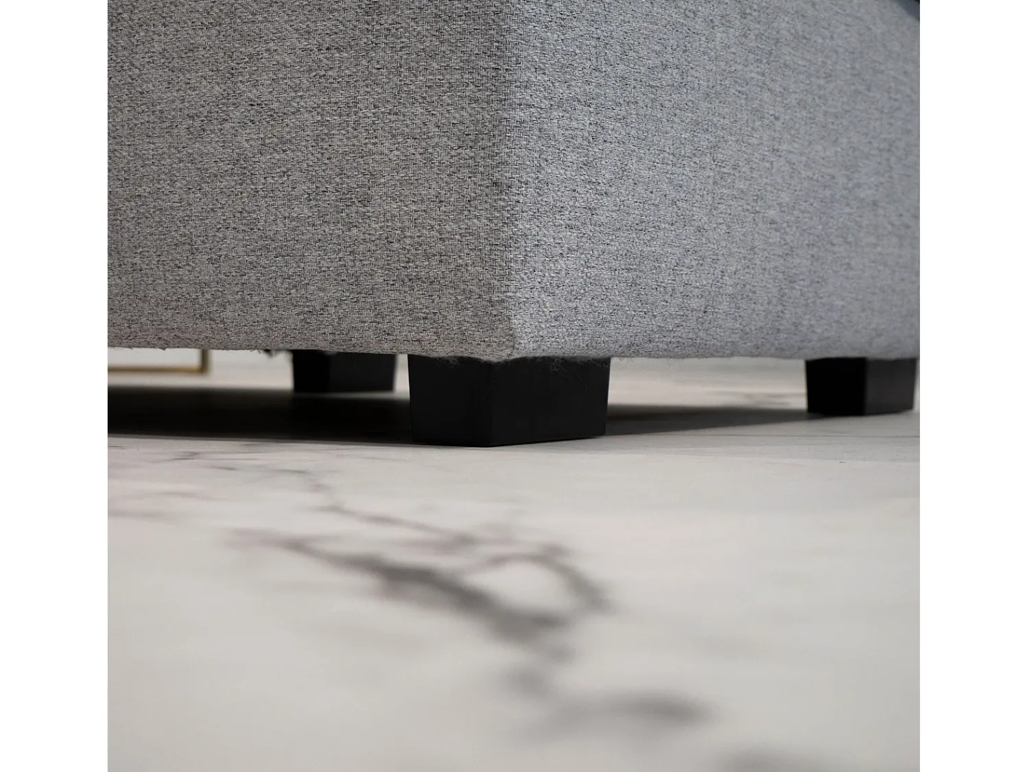 Sofá* Sofá-cama 3 lugares - chaise longue reversível lado direito/esquerdoche com arrumação integrada (248,5 x 117 x 103 cm) - HARPER Cinzento
