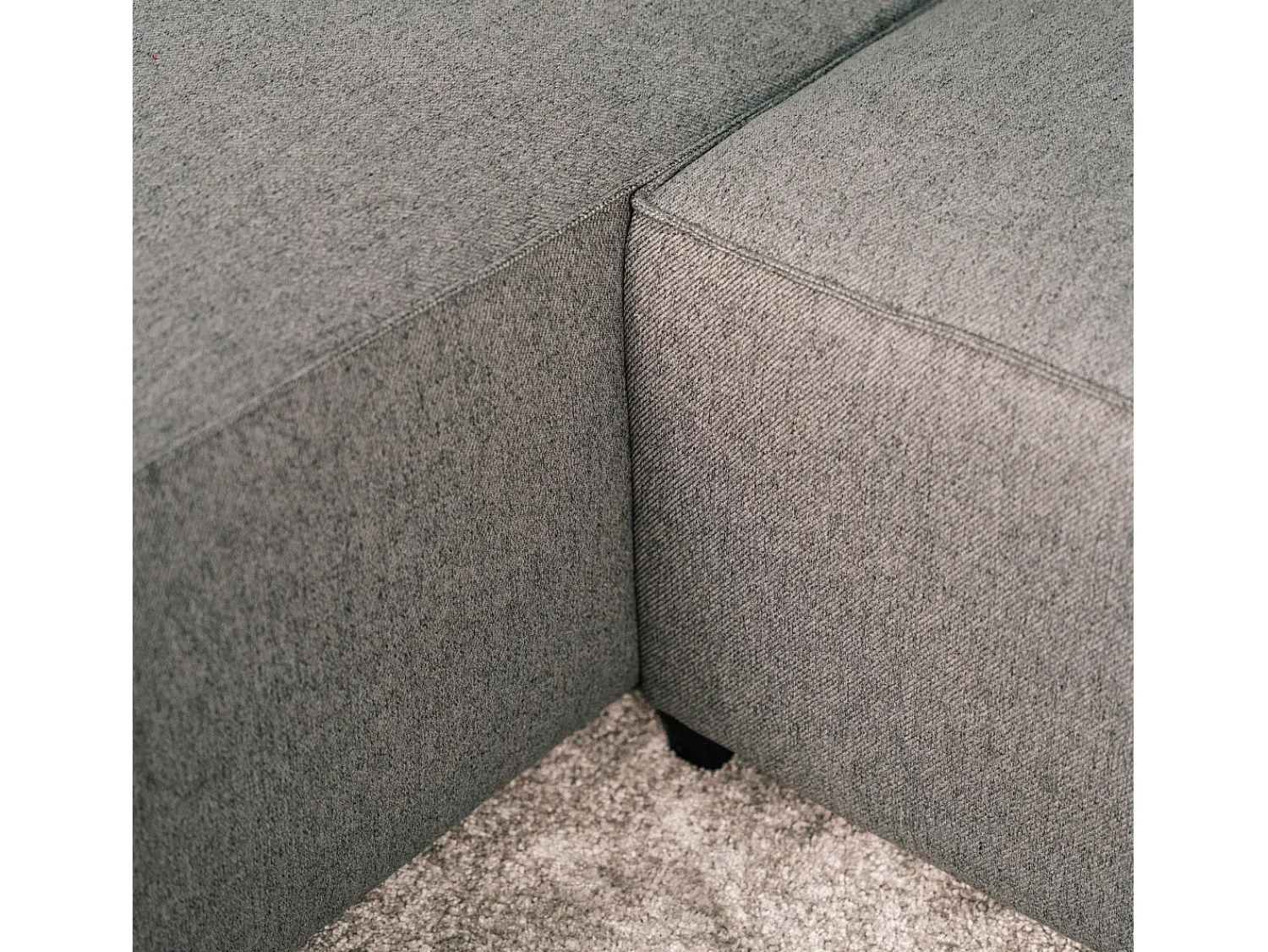 Hot Sofá-cama 3 lugares - chaise longue reversível lado direito/esquerdoche com arrumação integrada (239 x 157 x 91 cm) - JADE Cinzento