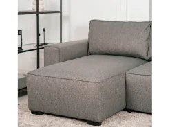 Hot Sofá-cama 3 lugares - chaise longue reversível lado direito/esquerdoche com arrumação integrada (239 x 157 x 91 cm) - JADE Cinzento