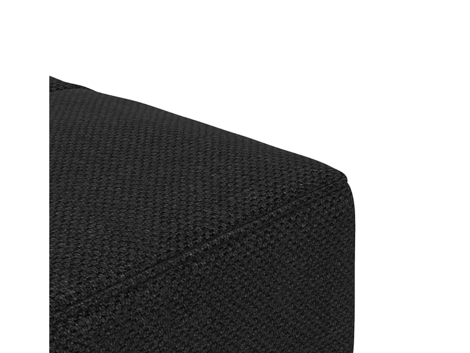 Sofá|vidaxl Sofá-cama 2 lugares com duas almofadas tecido Preto