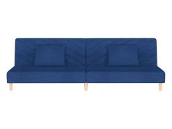 Sofá-cama 2 lugares com duas almofadas tecido PT562802^ Sofá