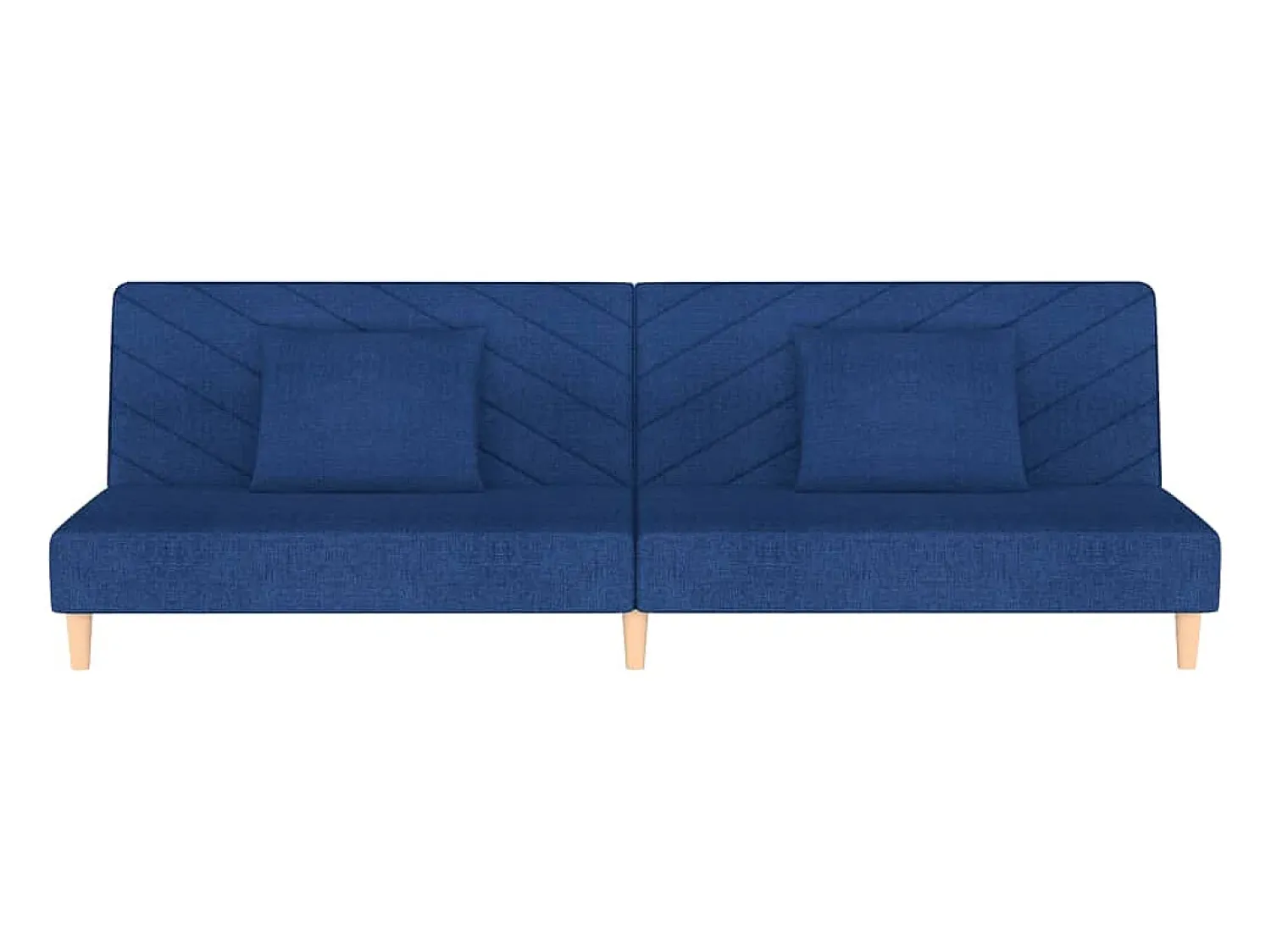 Sofá-cama 2 lugares com duas almofadas tecido PT562802^ Sofá