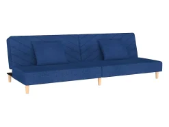 Sofá-cama 2 lugares com duas almofadas tecido PT562802^ Sofá