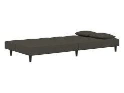 vidaxl Sofá-cama 2 lugares com duas almofadas veludo -escuro^ Sofá