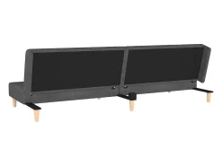 Sofá*vidaxl Sofá-cama 2 lugares com duas almofadas tecido -escuro Cinzento
