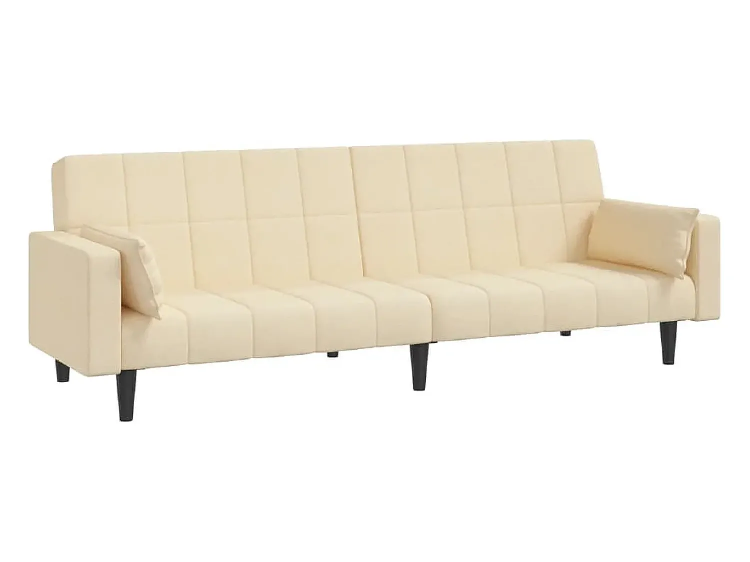 Sofá* Sofá-cama 2 lugares com duas almofadas tecido cor PT799450 Creme