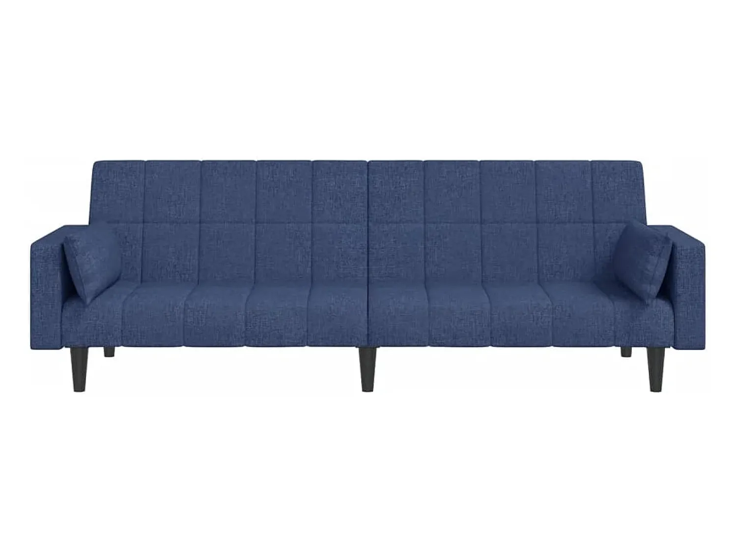 Sofá| Sofá-cama 2 lugares com duas almofadas tecido PT362681 Azul