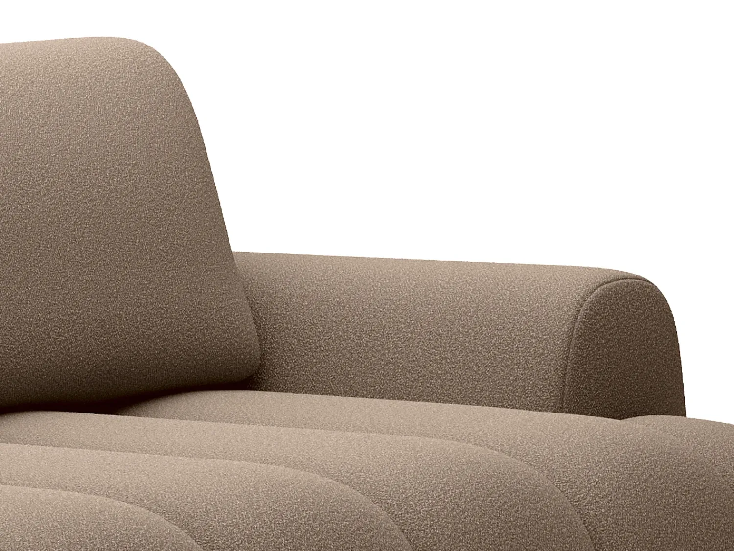 Vente-unique Sofá-cama 4 lugares conversível em tecido da cor FRIDORA^ Sofá