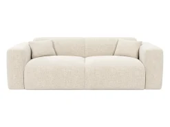 Vente-unique Sofá-cama 3 lugares de abertura rápida em tecido texturizado - Colchão 16 cm POGNIA^ Sofá