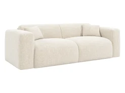 Vente-unique Sofá-cama 3 lugares de abertura rápida em tecido texturizado - Colchão 16 cm POGNIA^ Sofá